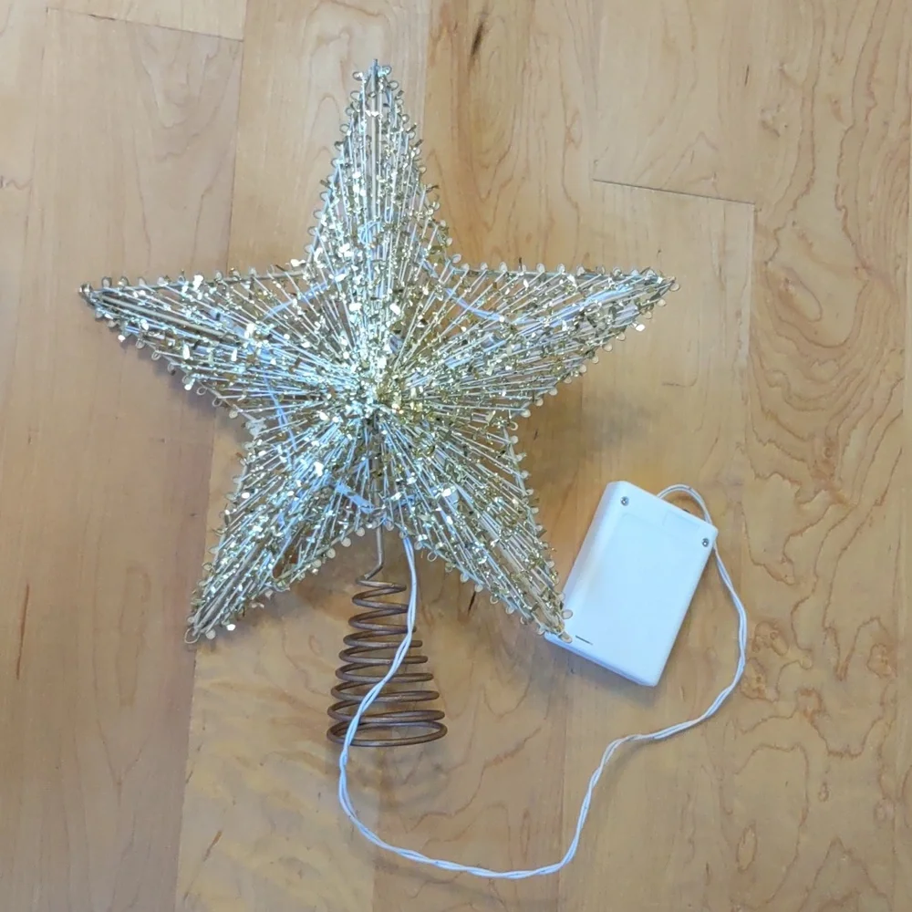 Battery Operated Star Christmas Tree Topper